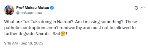 Makau Mutua on Tuk Tuk