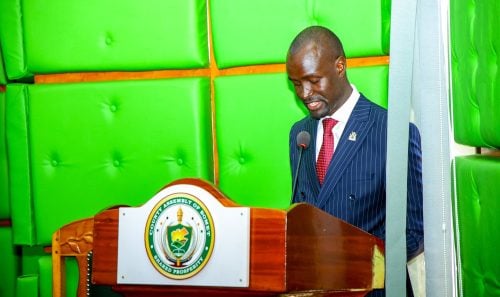 Bomet County Senator Wakili Hillary Sigei during a past presser: PHOTO/https://www.facebook.com/wakilisigei.senator