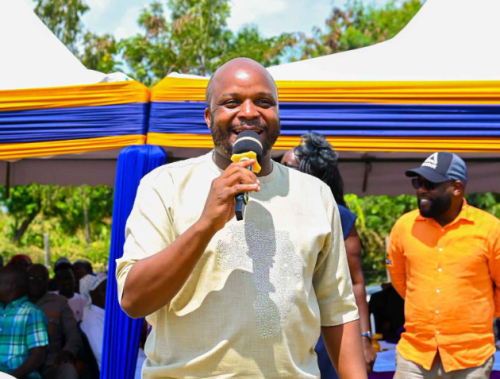 Lang'ata MP Phelix Odiwuor alias Jalang'o speaks during a past address. PHOTO/https://web.facebook.com/MzeeJalangoMwenyewe