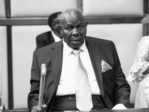 Kikuyu MP Kimani Ichung’wah’s father, Isaac Ichung’wa Ngugi. PHOTO/@HonWetangula/X