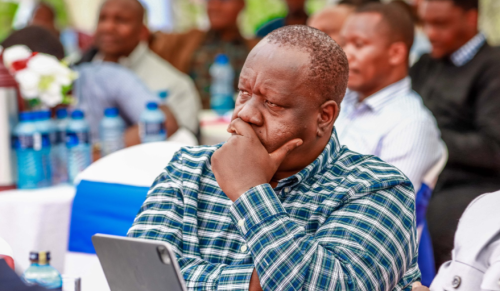 Former Interior CS Fred Matiang'i during a lecturers' meeting in Machakos on September 5, 2025. PHOTO/https://x.com/RealMatiangi