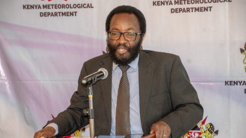 Director of the Kenya Meteorological Department, David Gikungu at a past event. PHOTO/@MeteoKenya/X