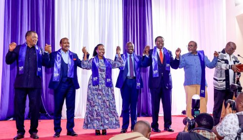 Top United Opposition leaders during PLP's NGC at Ufungamano House on Friday, September 26,2027. Photo/@HonJBMuturi/X