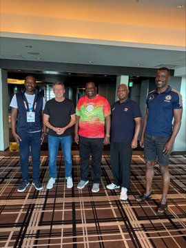 Sports CS Salim Mvurya held consultative deliberations with World Athletics President, Sebastian Coe, on the sidelines of the World Athletics Championships in Tokyo, Japan on Saturday, September 20, 2025. PHOTO/@Waziri_Mvurya