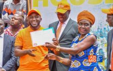 Moses Omondi and Boyd Were receive ODM certificates for Novemeber by-elections