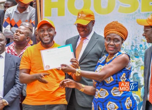 ODM Party issues nomination certificate to Kasipul Constituency by-election candidate Boyd Were on Tuesday, September 30, 2025. PHOTO/Screen grab by People Daily Digital/@TheODMparty/X