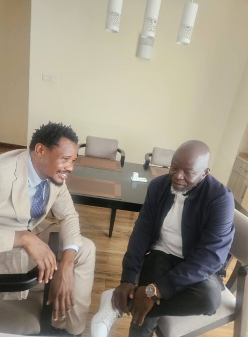 Peter Salasya after meeting Philip aroko. PHOTO//https://www.facebook.com/photo/?fbid=2675383689476598&set=pcb.2675383936143240