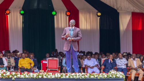William Ruto speaking at Nyang’ori PAG Church Centenary in Vihiga County on Saturday, October 4. PHOTO/https://www.facebook.com/William Samoei Ruto