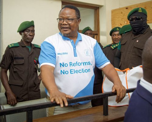 Tundu Lissu during a court hearing. PHOTO/@Twaha_Mwaipaya/X