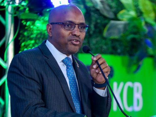KCB CEO during a past event. PHOTO/@KCBInKenya/X
