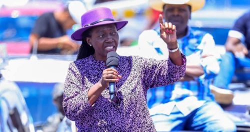 The People’s Liberation Party (PLP) leader, Martha Karua, during a past event: PHOTO/facebook.com/MarthaKarua