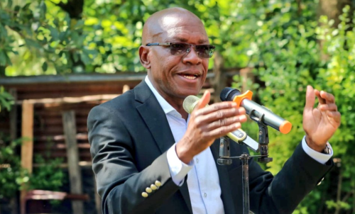Kakamega Senator Boni Khalwale at a past address. PHOTO/@DrBKhalwale/X