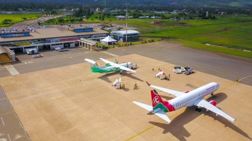 Aerial view of Kisumu International Airport. PHOTO/@KenyaAirports/X