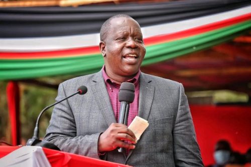 Former Cabinet Secretary Fred Matiang’i speaking at a past event. PHOTO/@DrFredMatiang/X