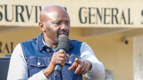 Murang’a County Senatior Joe Nyutu speaking during a past function. PHOTO/https://www.facebook.com/profile.php?id=100083037947221
