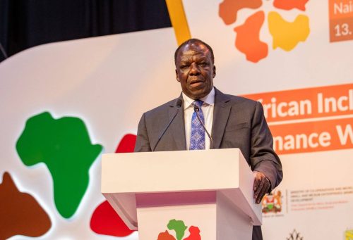 Cooperatives and MSMEs Development Cabinet Secretary Wycliffe Oparanya. PHOTO/@DrOparanya/X