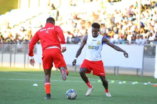 Kenya Police FC in training. PHOTO/https://www.facebook.com/100057594335582/posts/pfbid02YDhfGtMJbn6G3CRVwrhx47vqr5TULjA2JLAydgxG5ocELPGtmu3mLRTVe4uhVjhxl/?app=fbl