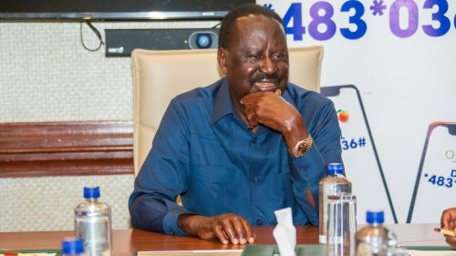 The late Raila Odinga during a meeting with ODM officials on October 12, 2025. PHOTO/@RailaOdinga/X