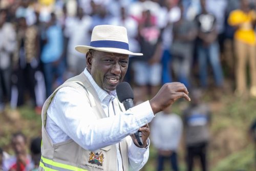 President William Ruto in Malava constituency: PHOTO/@WilliamsRuto/X