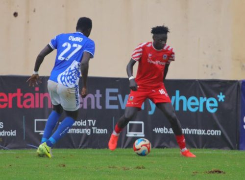 Shabana Fc during a match with AFC Leopards at Gusii Stadium: PHOTO/@Shabanafckenya/X