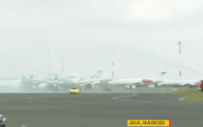Flight RAO001 carrying Raila’s body receives historic water salute