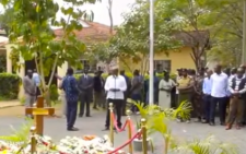 Ghana’s ex-President, Gideon Moi visit Raila’s grave to pay tribute