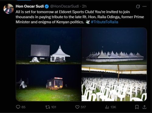 Part of the statement shared by Oscar Sudi on Saturday October 18, 2025. PHOTO/ Screengrab by PD Digital/@HonOscarSudi/X