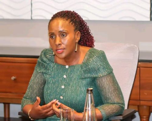 Thika Town MP Alice Ng'ang'a was among the committee members who received the NYOTA project on Friday, October 3, 2025. PHOTO/ The Parliament of Kenya