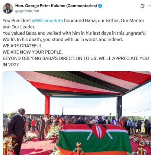 Statement of MP Peter Kaluma on supporting President Ruto in the 2027 presidential election. PHOTO/Screen grab by People Daily Digital/@gpdkaluma