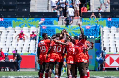 Kenya Sevens at a past tournament. PHOTO/Kenya Rugby Union