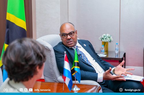 Tanzanian Foreign Affairs Minister Thabit Kombo. PHOTO//https://www.facebook.com/photo/?fbid=1122221743425132&set=pcb.1122222010091772