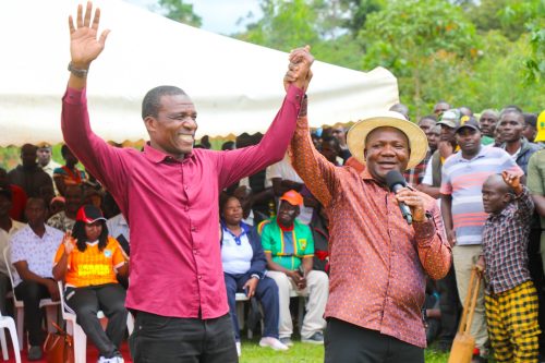 David Ndakwa being endorsed by Fernandez Barasa. PHOTO//https://www.facebook.com/photo/?fbid=1281582533774566&set=pcb.1281583183774501