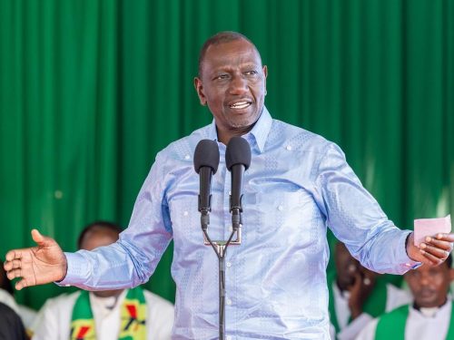 President William Ruto during a church service at the All Saints Pro-Cathedral in Samburu County on Sunday, November 9, 2025. PHOTO/https://www.facebook.com/William Samoei Ruto