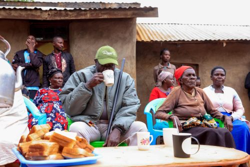 Former Deputy President Rigathi Gachagua is served breakfast in Mbeere North. PHOTO/https://www.facebook.com/H.E. Rigathi Gachagua, EGH