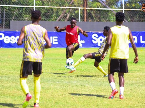 Murang’a Seal players warm up before their fixture against Shabana FC on Sunday, November 23, 2025. PHOTO/https://www.facebook.com/MSEAL FC