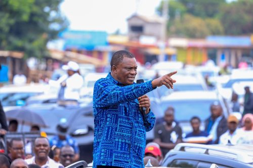 JB Muturi during the public engagement in Mbeere North on Sunday, November 23. PHOTO/PHOTO/facebook.com/DPGachagua
