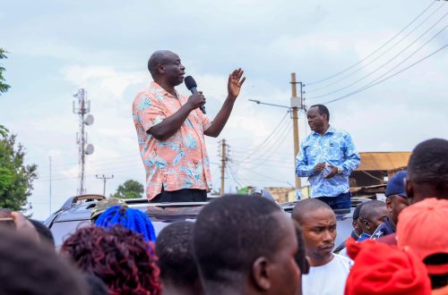 Rigathi Gachagua and Lenny Kivuti during a public engagement in Mbeere North, Embu County. PHOTO/https://www.facebook.com/H.E. Rigathi Gachagua, EGH