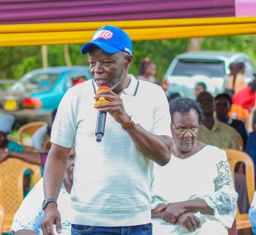 Kasipul independent MP aspirant Philip Aroko during a past campaign: PHOTO/facebook.com/profile.php?id=61553046718551