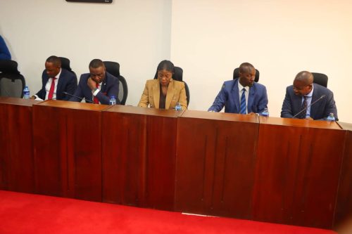 Members of the National Assembly Sports Committee in a seating on Tuesday, November 25, 2025 at Bunge Tower, Parliament Buildings. PHOTO/The Parliament of Kenya