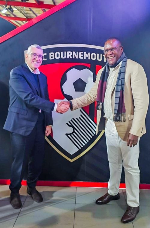 Eliud Owalo at Vitality Stadium on Saturday November 22, 2025. PHOTO/@EliudOwalo/X