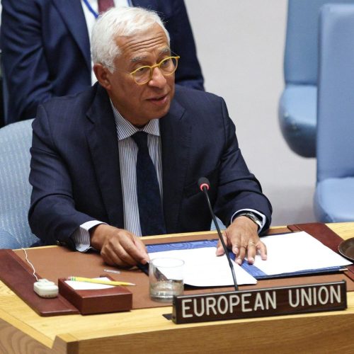 European Union Council President António Costa during a past event. PHOTO/@eucopresident/X
