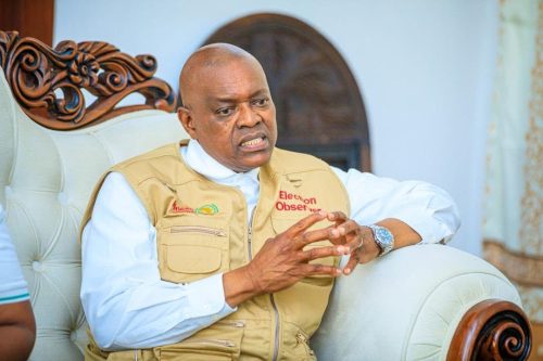 Mokgweetsi E.K. Masisi in Tanzania for the African Union Election Observation Mission. PHOTO/@OfficialMasisi/X