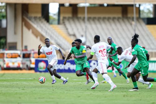 Gor Mahia during the match against Ulinzi Stars at Kasarani. PHOTO/@OfficialGMFC/X