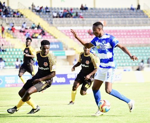 AFC Leopards clash with Murang’a Seal during their league match at Nyayo Stadium. PHOTO/@AFCLeopards/X