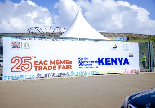 Banner showing the 25th EAC MSMEs Trade Fair in Nairobi. PHOTO/@jumuiya/X