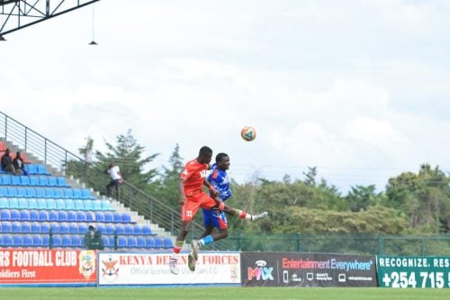 Shabana FC vs Ulinzi Stars during the FKF Premier League match at the Ulinzi Sports Complex on Sunday, November 9, 2025. PHOTO/@Shabanafckenya/X
