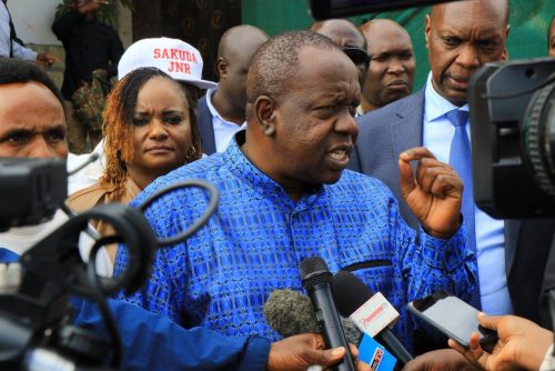 Fred Matiang'i peaking at the Life Church International, Limuru on November 9, 2025. PHOTO/@RealMatiangi/X