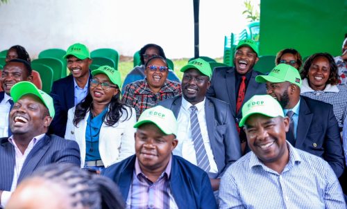 DCP aspirants holding a consultative meeting with party aspirants at their headquarters in Lavington. PHOTO//Cherargei during a meeting with party aspirants at party headquarters. PHOTO//@DCP_Democracy/X