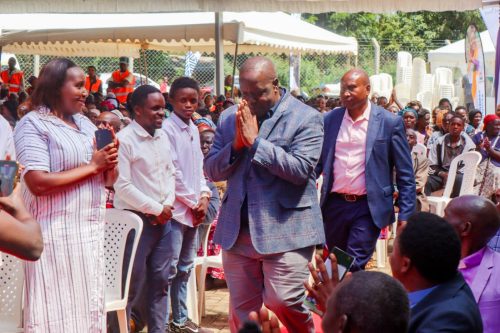 Fred Matiang’i during the ordination of Pastor Dorcas Rigathi in Wamunyoro. PHOTO/@RealMatiangi/X