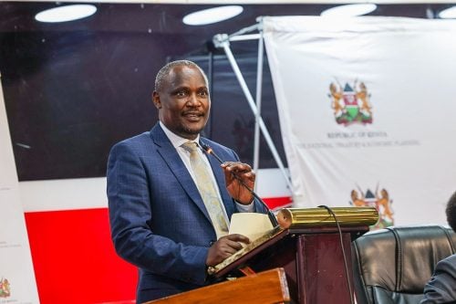Treasury CS John Mbadi during a past event. PHOTO/@Kiptoock/X
